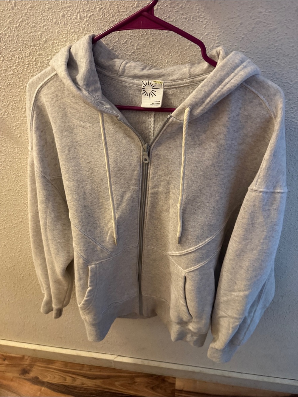 OFFLINE By Aerie Cloud Fleece Full
Zip - Light Heather Gray